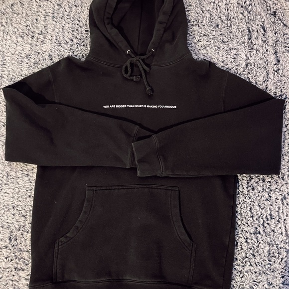 Sweaters - Black Hoodie (WE ARE NOT RLY STRANGERS)